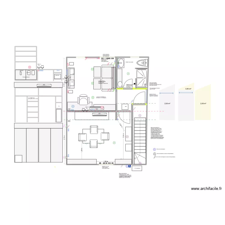 ** Remise:. Plan de 21  et 48 m²