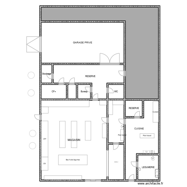 Epicerie Le Bonneatis. Plan de 0 pièce et 0 m2
