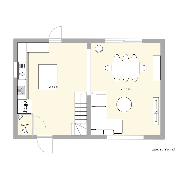 N0 P1. Plan de 0 pièce et 0 m2