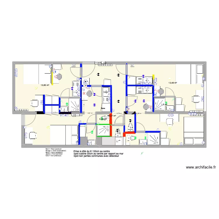 ST HERBLAIN MAYENNE VFF3 Electricité. Plan de 5 et 73 m² ST HERBLAIN MAYENNE VFF3 Electricité. Plan de 5 et 73 m²