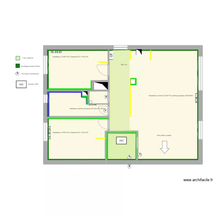 Gout futur - Plomberie. Plan de 