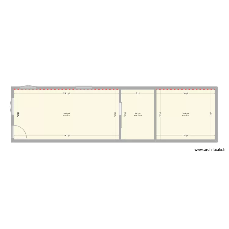 logement daddy. Plan de 3  et 53 m²