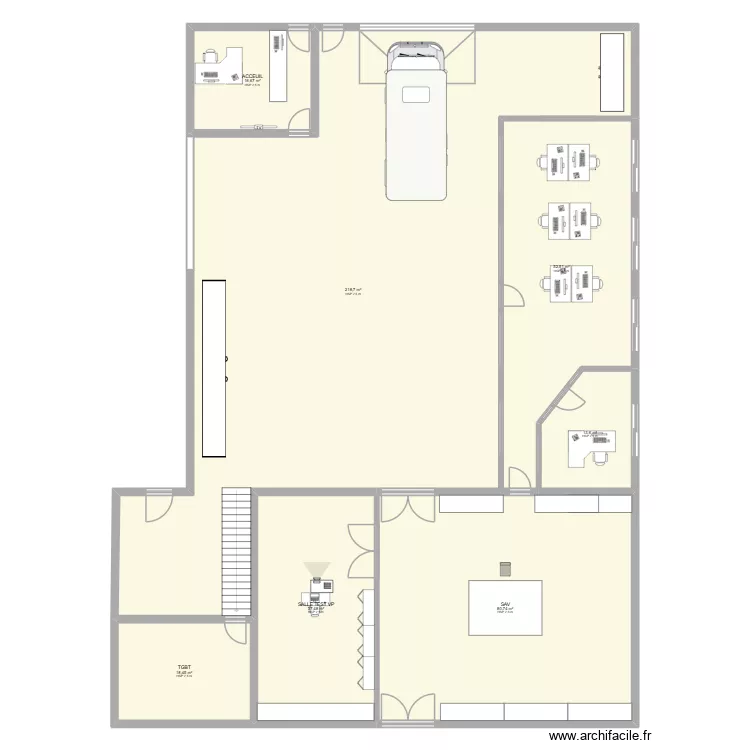 KER LANN. Plan de 7  et 438 m²
