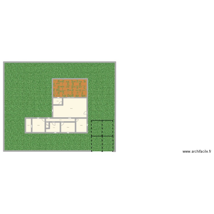 plan maison. Plan de 9 pièces et 101 m2