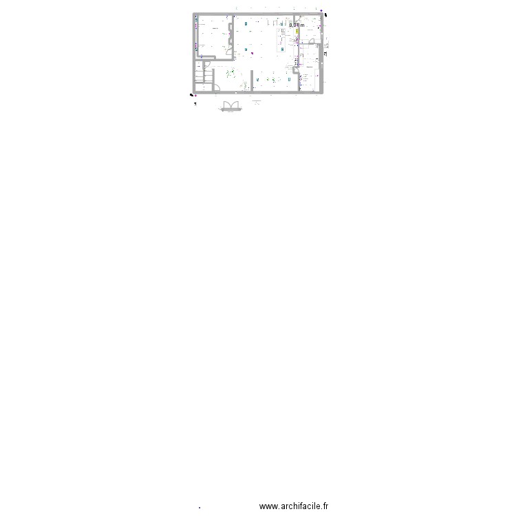 SOHIER 38 RDC _ 16/07/25. Plan de 7 pièces et 43 m2