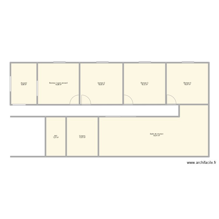 location. Plan de 0 pièce et 0 m2