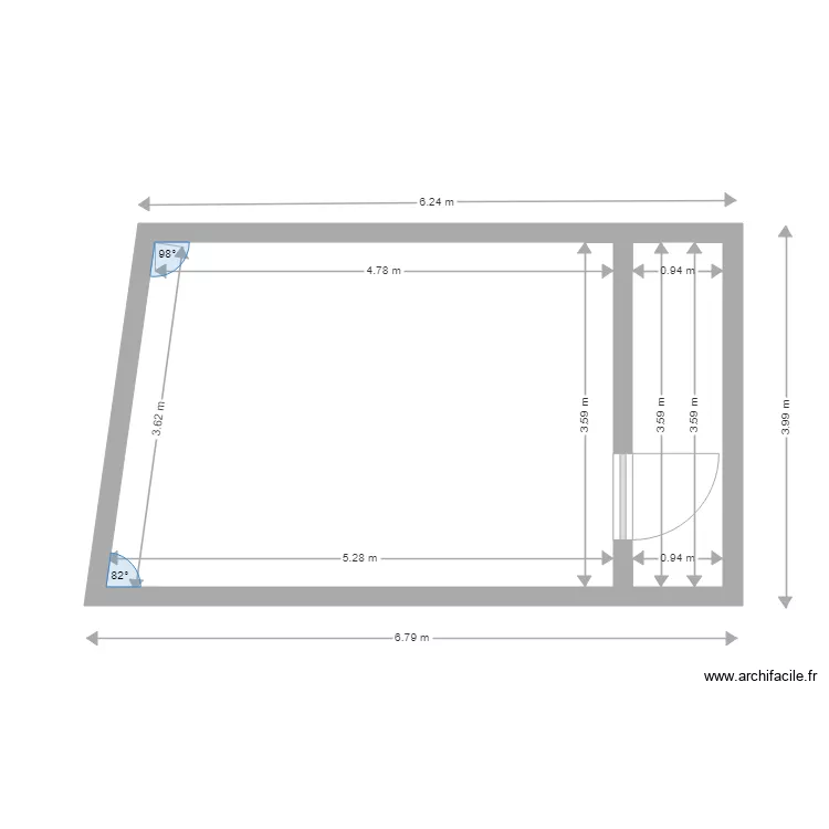 ABRI JARDIN2. Plan de 2 et 21 m² ABRI JARDIN2. Plan de 2 et 21 m²