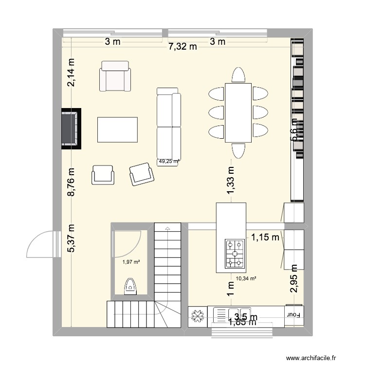 St F&eacute;lix amenag&eacute;. Plan de 0 pièce et 0 m2