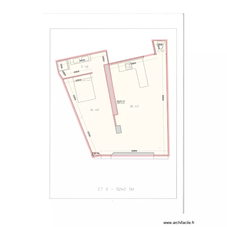 CHARASSE. Plan de 5 et 53 m² CHARASSE. Plan de 5 et 53 m²