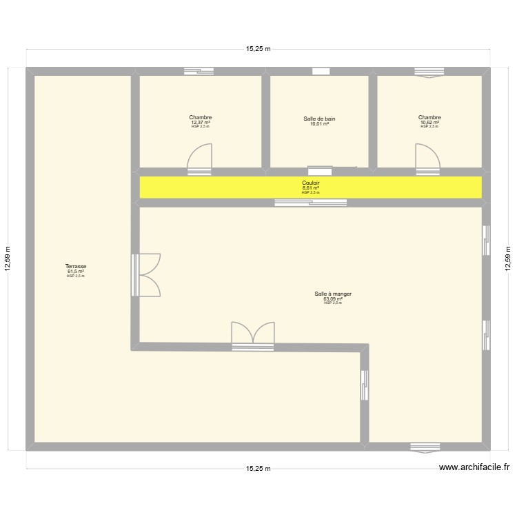 chez moi 972 projet 1. Plan de 0 pièce et 0 m2