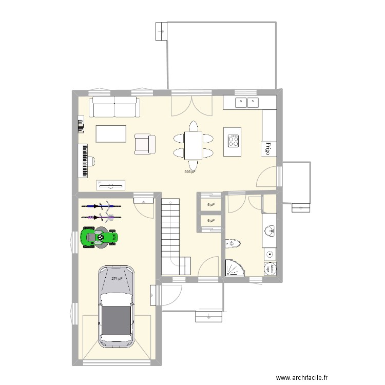 FG-25A. Plan de 3 pièces et 82 m2