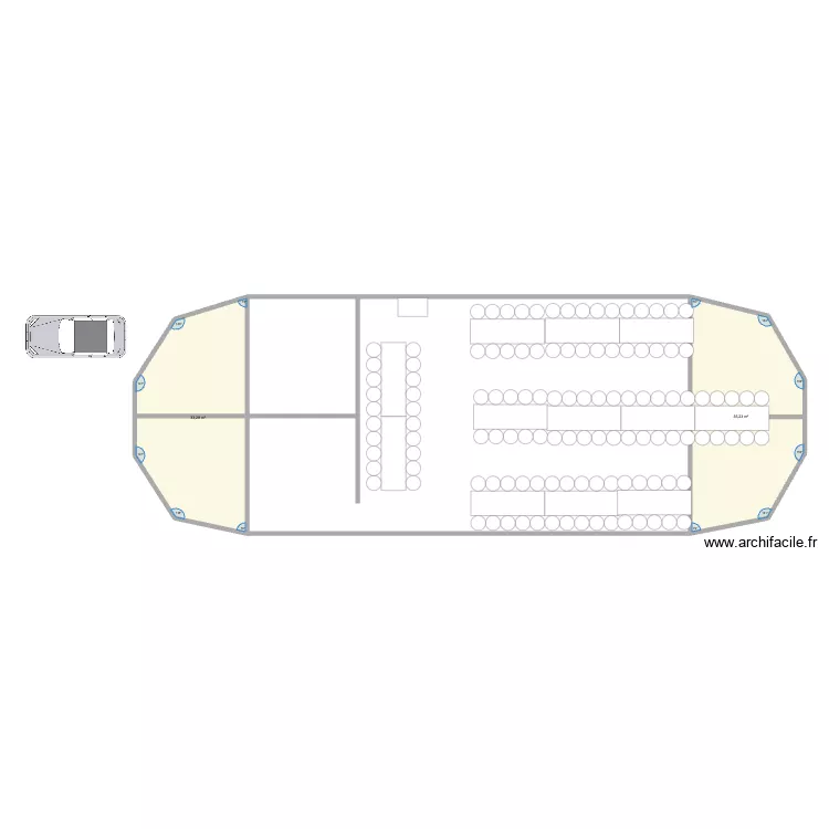 Plan chapiteau mariage 2. Plan de 2 et 69 m² Plan chapiteau mariage 2. Plan de 2 et 69 m²