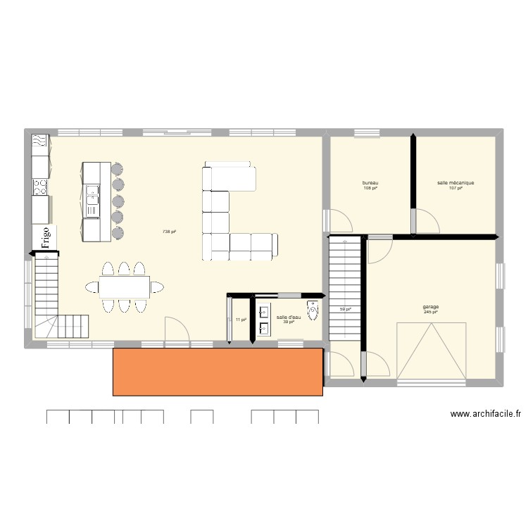 maison by genationnel. Plan de 7 pièces et 121 m2