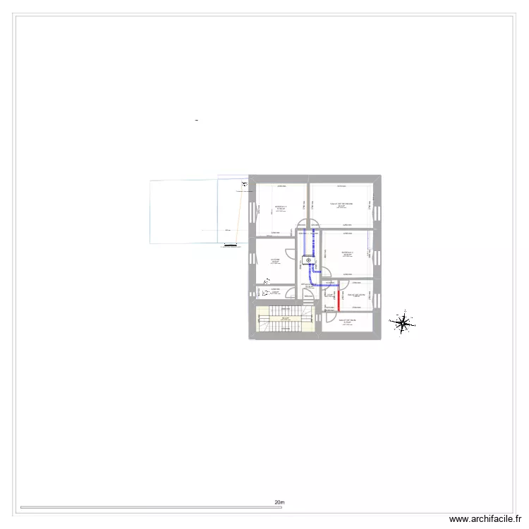 CLOIX PLAN CLIMATISATION. Plan de 10 pièces et 106 m²