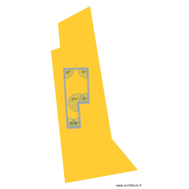 ALEX CADASTRE. Plan de 1 pièce et 28 m2