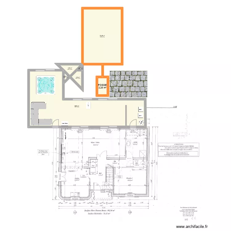 terrasse-agrandissement-SPA. Plan de 7 et 95 m² terrasse-agrandissement-SPA. Plan de 7 et 95 m²