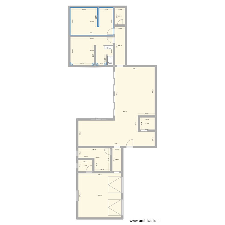 ma future maison. Plan de 10 pièces et 221 m2