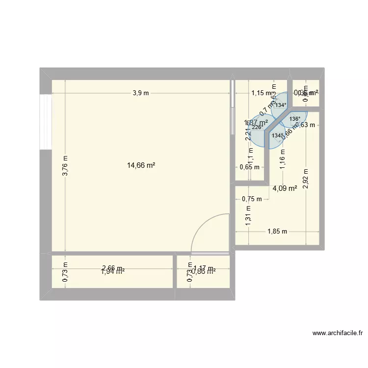Louise chambre. Plan de 6 Pièces et 24 m² Louise chambre. Plan de 6 Pièces et 24 m²