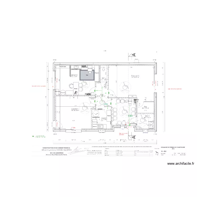 Plan cab Archi. Plan de 