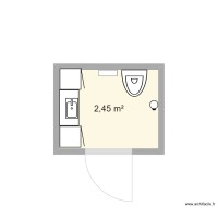 plan vue du dessus WC