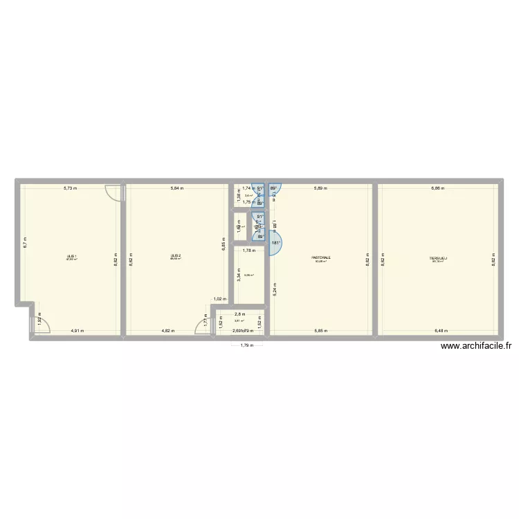 Marillac 2/3. Plan de 9  et 221 m²
