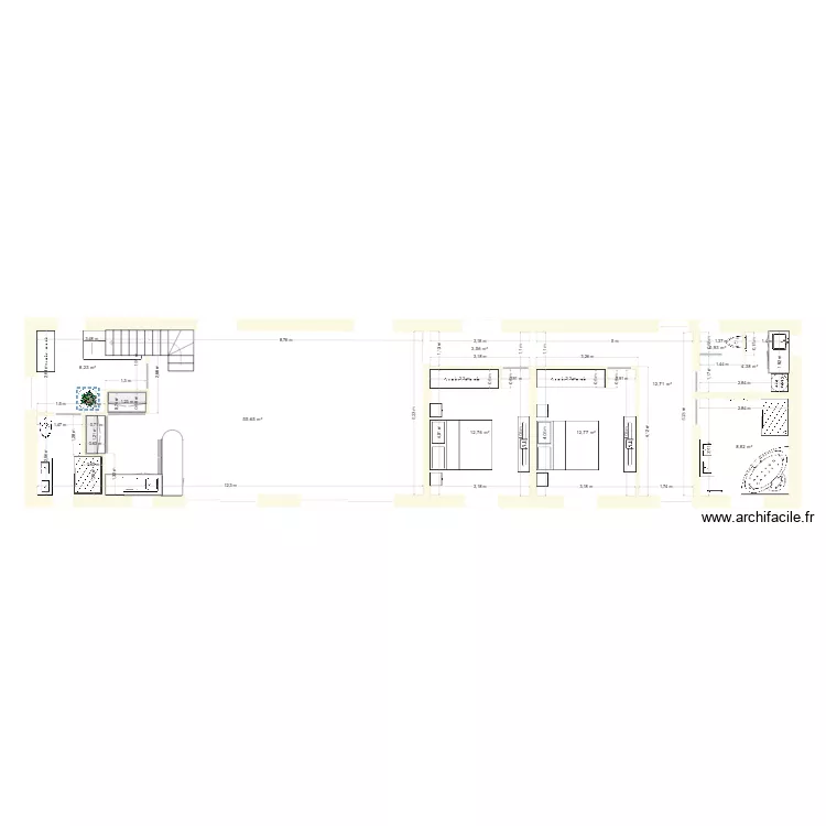 Long&egrave;re. Plan de 