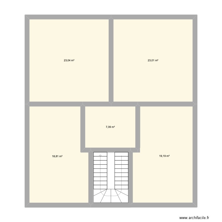 STUDIOS ROS. Plan de 5 pièces et 91 m2