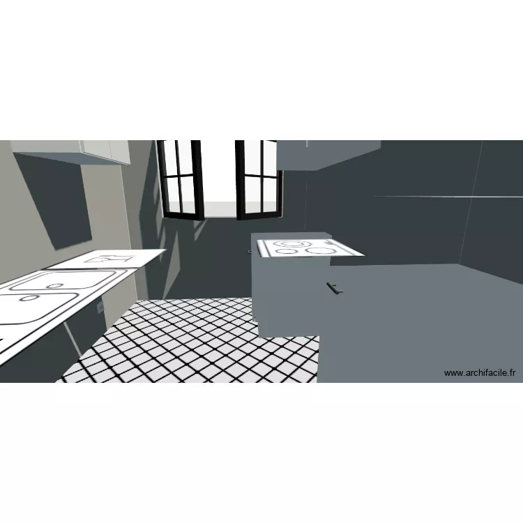 cuisine. Plan de 1 et 6 m² cuisine. Plan de 1 et 6 m²