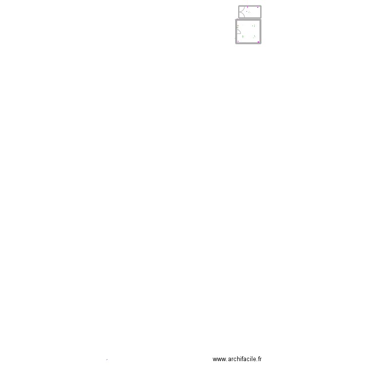 SOHIER 38 EXTERIEUR -. Plan de 2 pièces et 23 m2