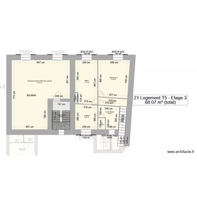 21-23 r Martin Luther King VINDRY/TURDINE. Plan de 