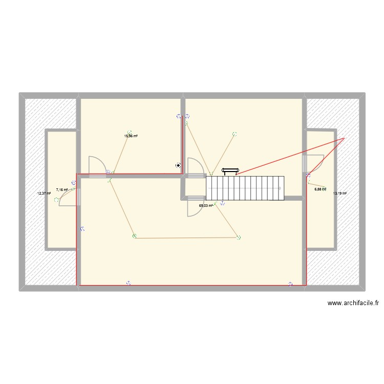 M Colin Tressange 1er. Plan de 6 pièces et 125 m2