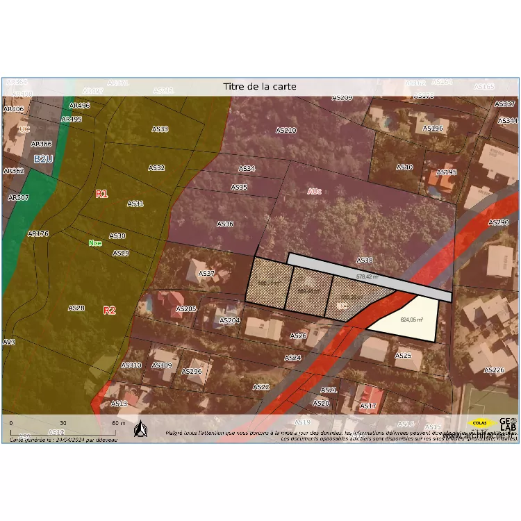 savigny lot. Plan de 