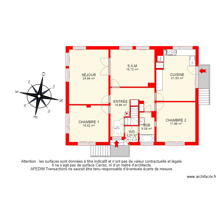 BI11841 -. Plan de 21 pièces et 393 m2