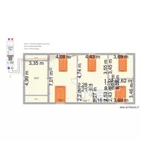 Baignoire balnéo (RDC) (Câble au R+1) [2,5mm²]