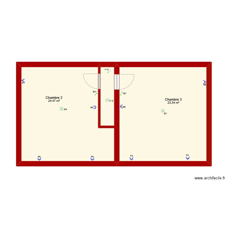 Dampremy Appartemetn comble. Plan de 0 pièce et 0 m2