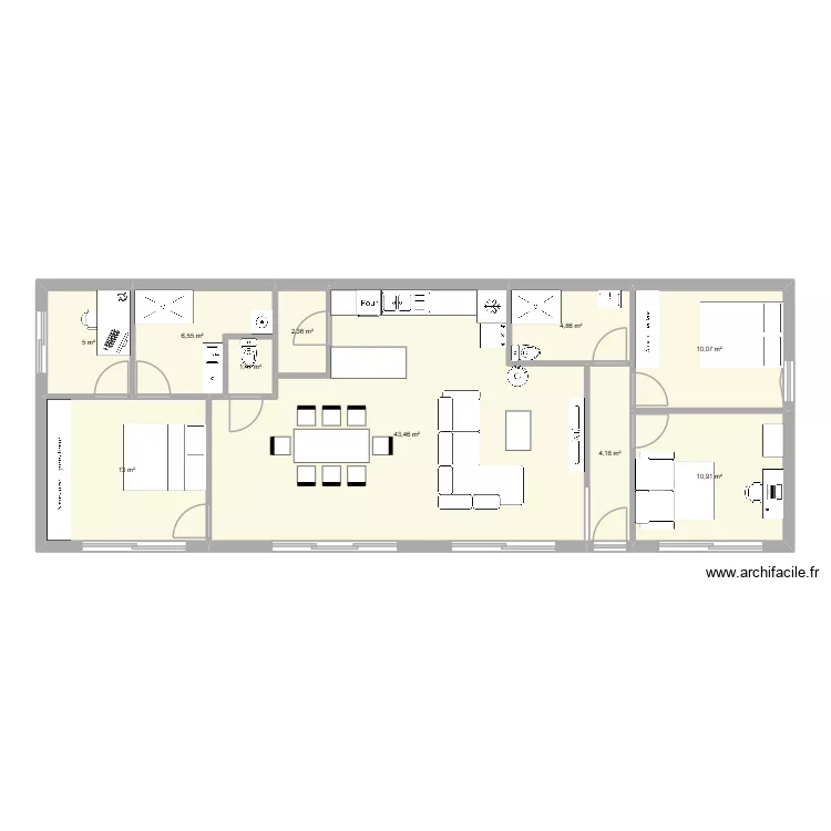 Senozan-02. Plan de 10  et 102 m²