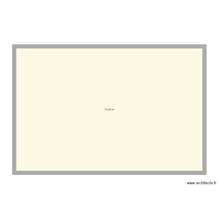 SIMIANE COLLOBUE Marie Louise. Plan de 1 pièce et 112 m2