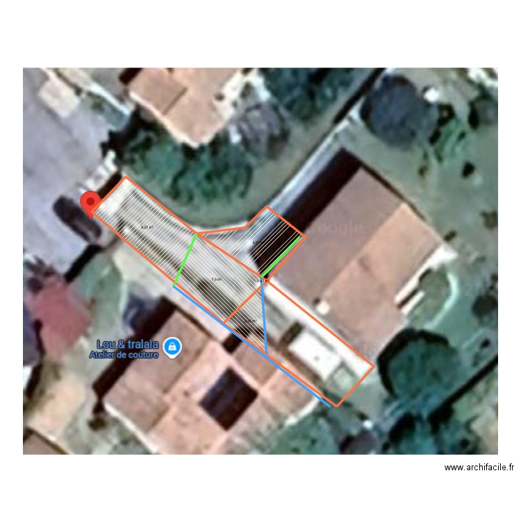 LECLERQ. Plan de 5 pièces et 26 m2