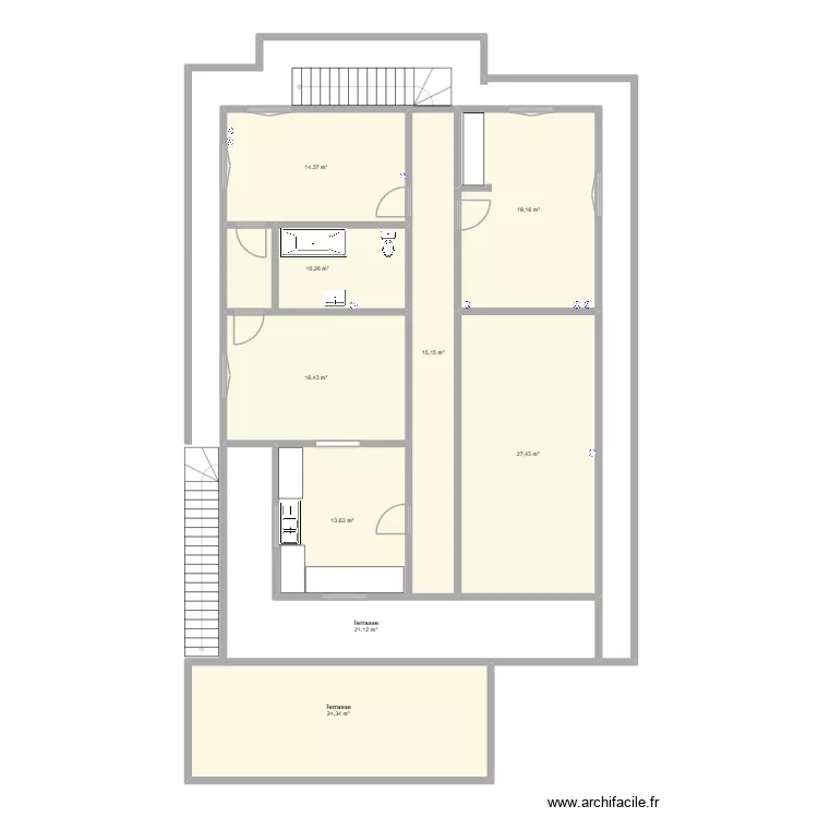 RDC MAISON MATHURIN. Plan de 9 et 162 m² RDC MAISON MATHURIN. Plan de 9 et 162 m²