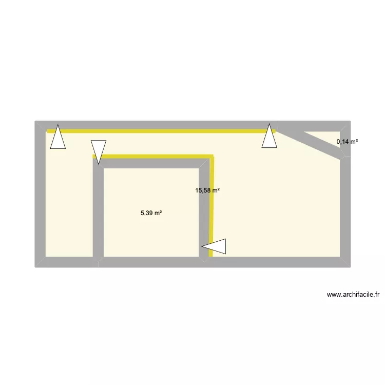 DIDIER - INJECTION. Plan de 3  et 21 m²