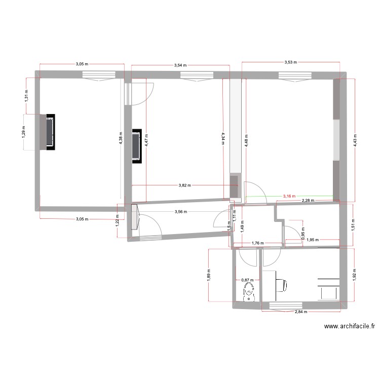 charlot 12. Plan de 0 pièce et 0 m2