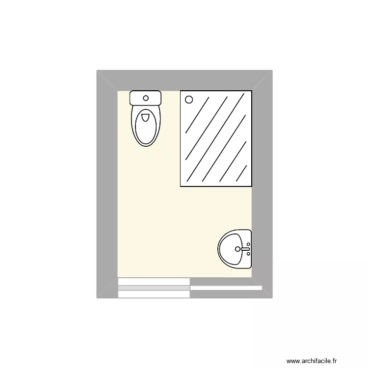 GATEUIL r&eacute;nov&eacute;. Plan de 1  et 4 m²