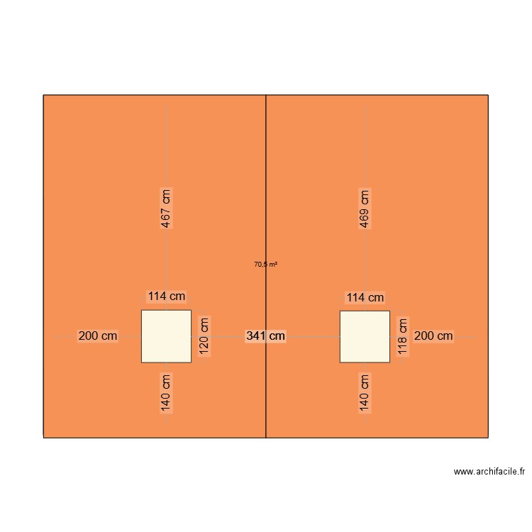 Saliers. Plan de 0 pièce et 0 m2
