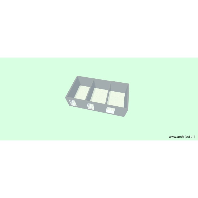 aizenay. Plan de 3 pièces et 49 m2