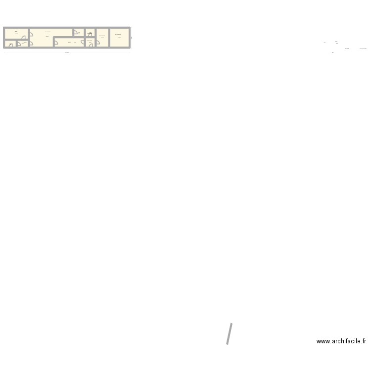 plan dans conteneur. Plan de 10 pièces et 123 m2