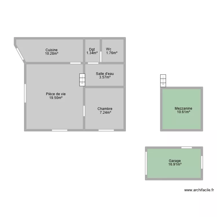 Gaulpier ye carrez. Plan de 8 Pièces et 51 m² Gaulpier ye carrez. Plan de 8 Pièces et 51 m²