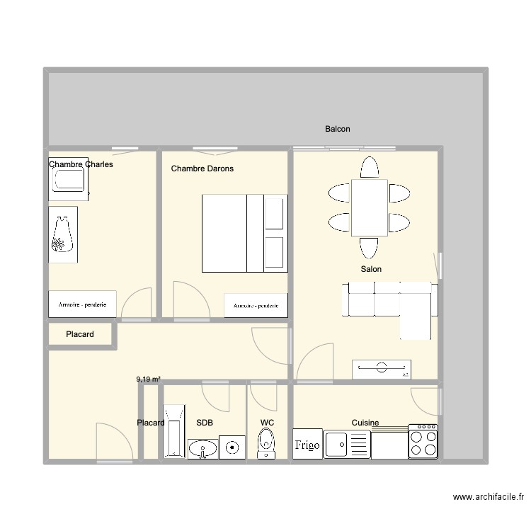 nouvel appart. Plan de 0 pièce et 0 m2