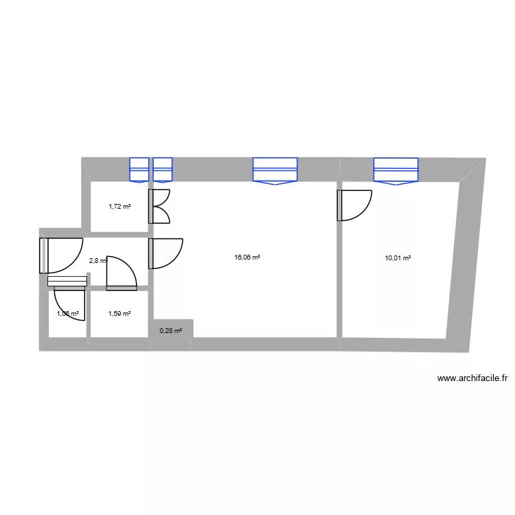 F.GEVAUDAND Taitbout 4D. Plan de 