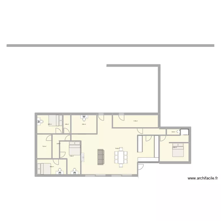 2RO. Plan de 11 Pièces et 160 m² 2RO. Plan de 11 Pièces et 160 m²
