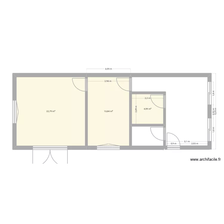 V&ugrave;ng tau. Plan de 3  et 41 m²
